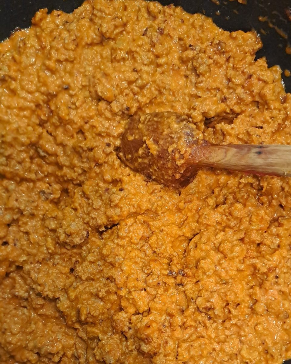 Vero's ragù, three hours in