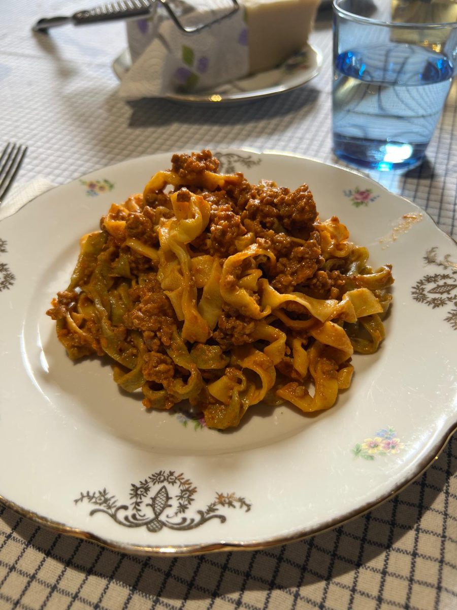 Tagliatelle with Vero's ragù bolognese