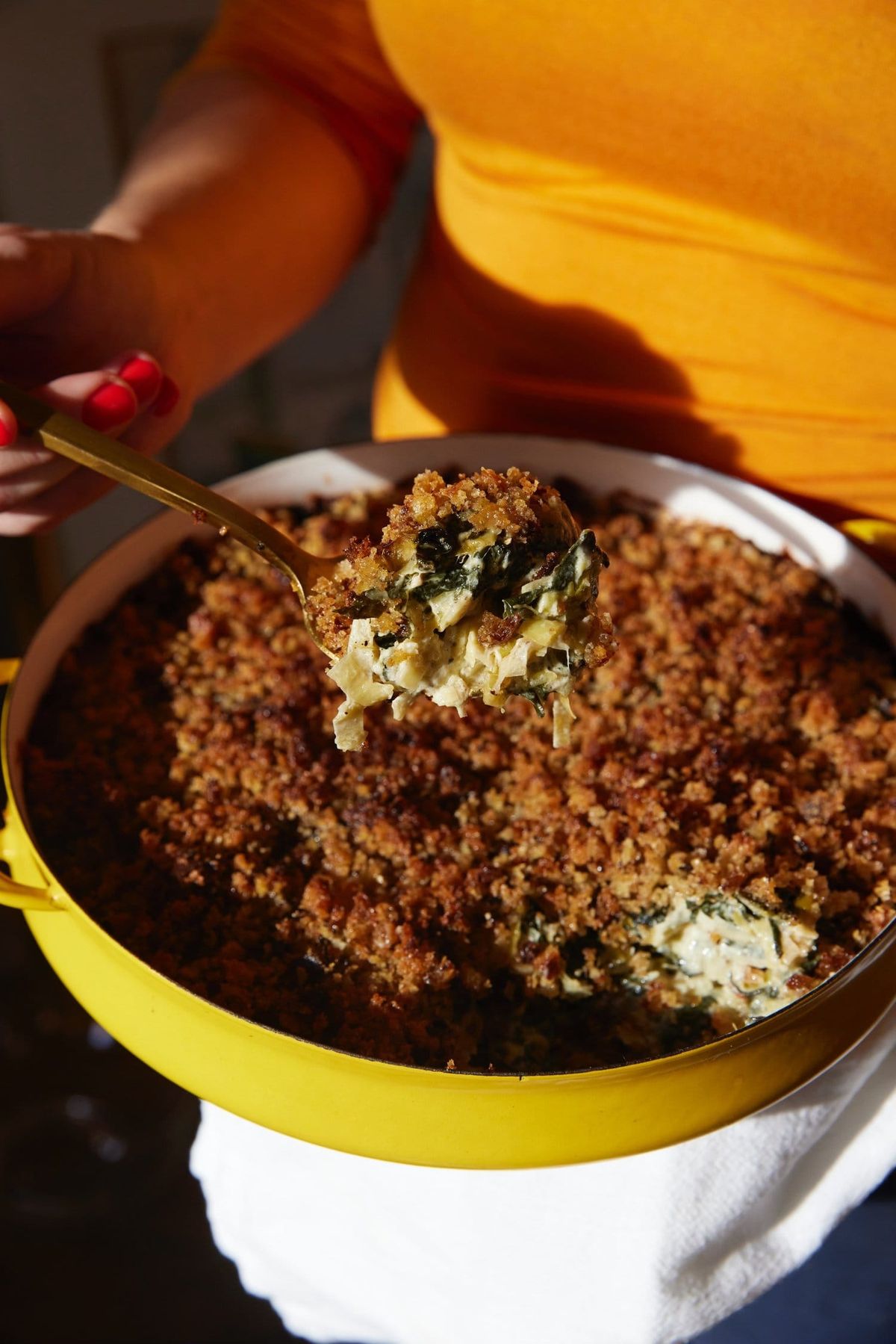 Leek and greens gratin from Alison Roman