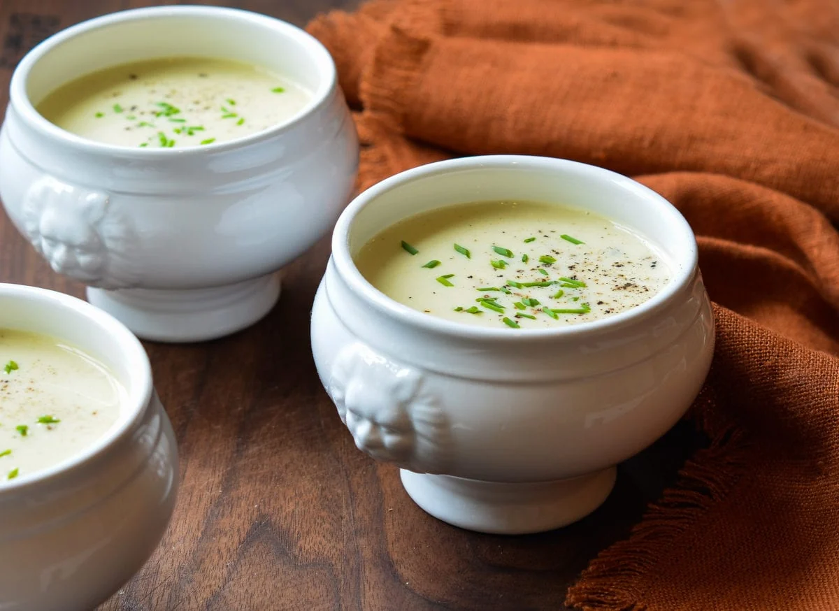 Potato leek soup from Once Upon a Chef