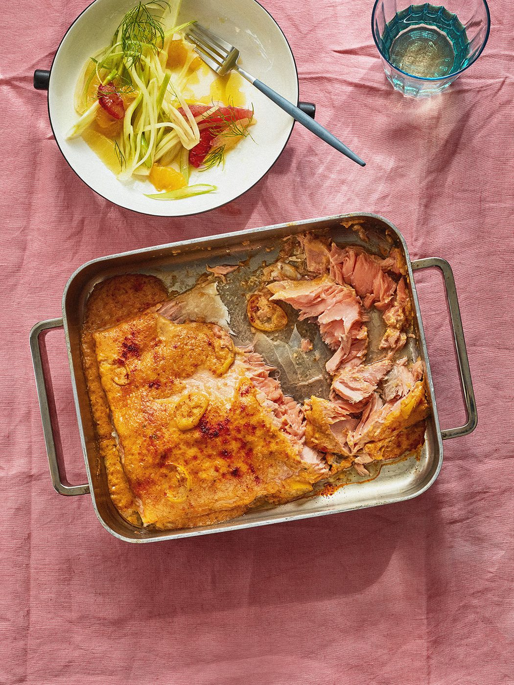 Lemony salmon with fennel and orange from Adeena Sussman