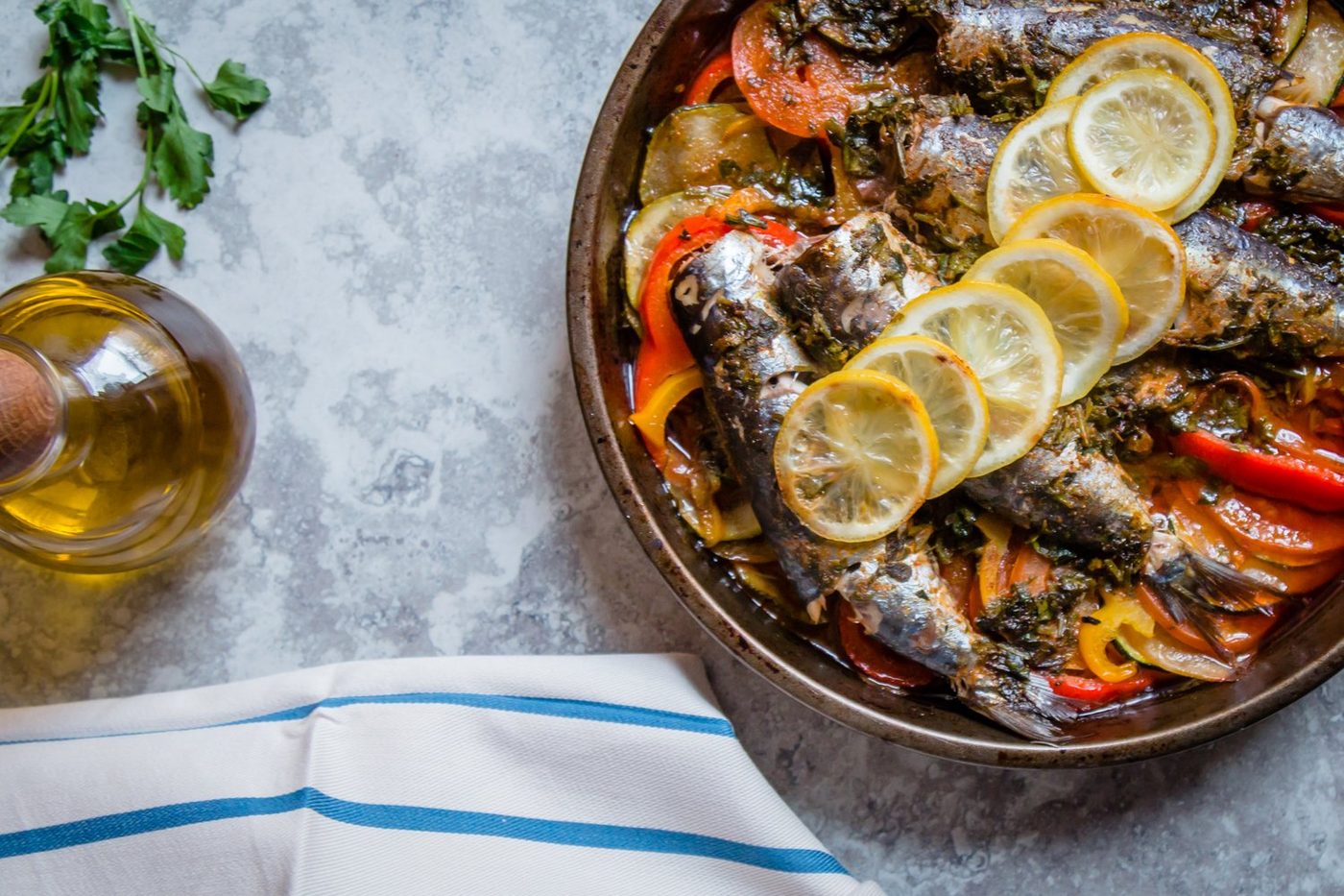 Sardine tagine with chermoula from My Moroccan Food
