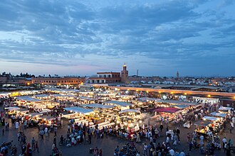 Jemaa el-Fnaa food stalls, Marrakech