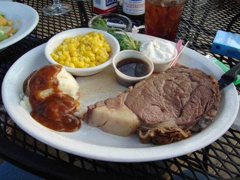 Any month in San Francisco: Prime rib
