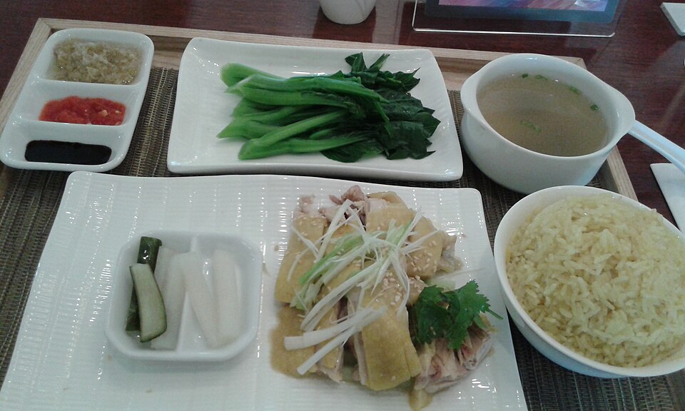 Hainanese chicken rice (in Macau)