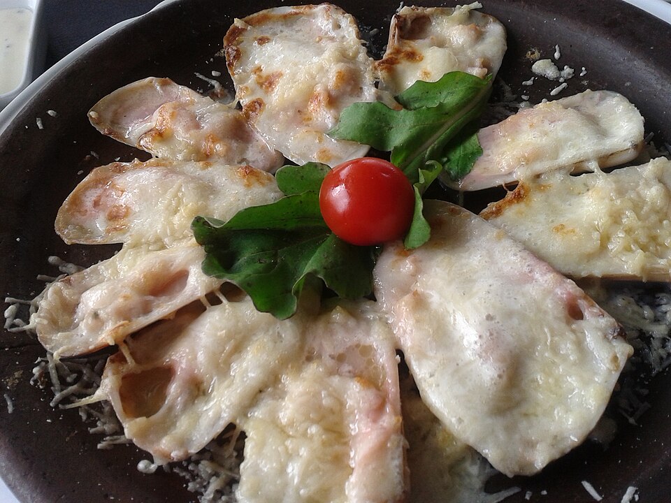 Machas a la parmesana