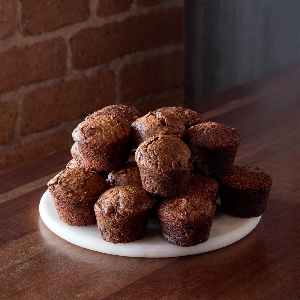 Single-origin brownies, made with Zorzal Comunitario 70% bar from Dandelion Chocolate