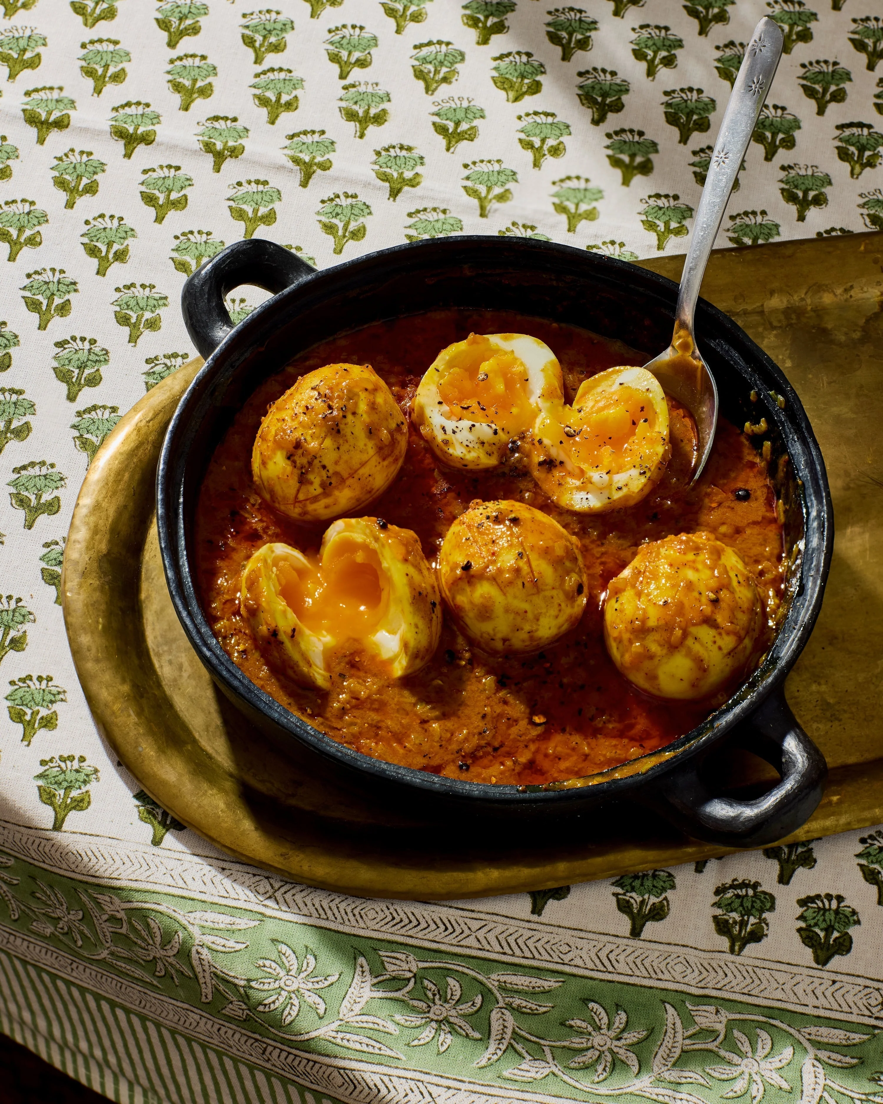 Jammy egg curry, made with Pragati Turmeric from Diaspora Co.