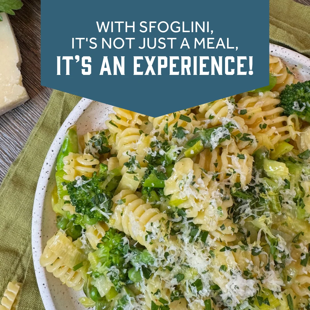 Radiators with sausage and broccoli rabe, made with Radiators from Sfoglini