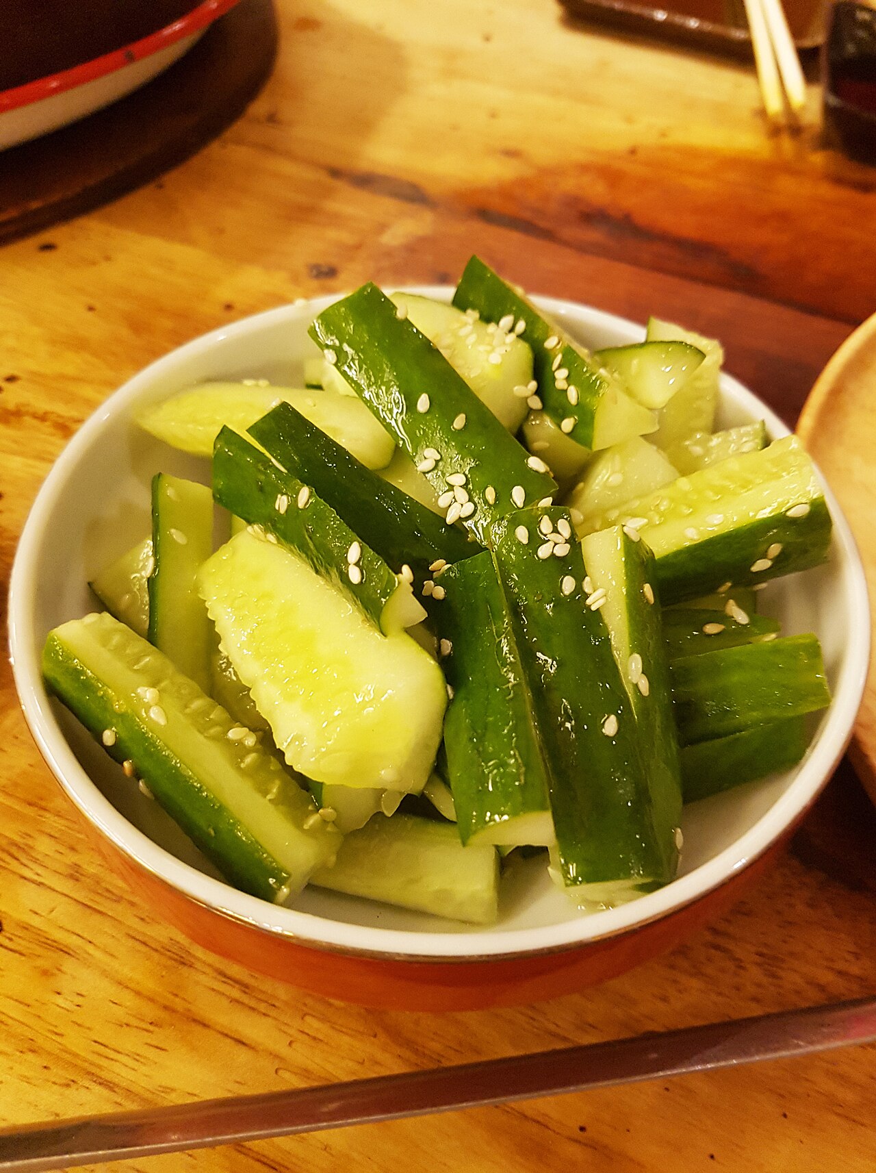 Logan's cucumber salad